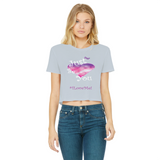 Just Be You Classic Women's Cropped Raw Edge T-Shirt