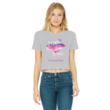 Just Be You Classic Women's Cropped Raw Edge T-Shirt