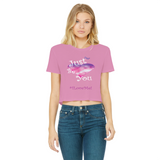 Just Be You Classic Women's Cropped Raw Edge T-Shirt